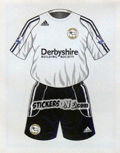 Sticker Derby County home kit - Premier League Inglese 2007-2008 n. 208 - Merlin