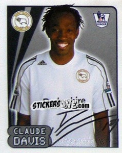 Sticker Claude Davis - Premier League Inglese 2007-2008 - Merlin