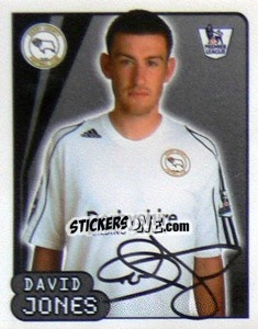 Sticker David Jones - Premier League Inglese 2007-2008 - Merlin