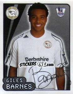 Sticker Giles Barnes - Premier League Inglese 2007-2008 - Merlin