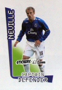 Sticker Phil Neville - Premier League Inglese 2007-2008 n. 228 - Merlin