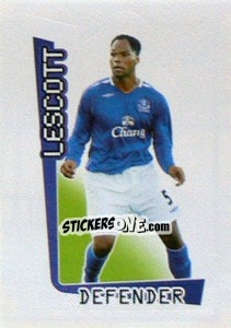 Sticker Lescott - Premier League Inglese 2007-2008 - Merlin