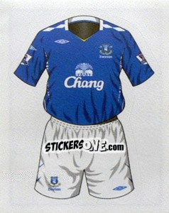 Sticker Everton home kit - Premier League Inglese 2007-2008 n. 240 - Merlin