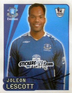 Sticker Joleon Lescott - Premier League Inglese 2007-2008 n. 242 - Merlin