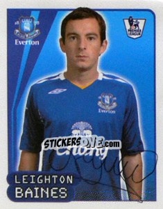 Sticker Leighton Baines - Premier League Inglese 2007-2008 n. 244 - Merlin