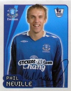 Sticker Phil Neville - Premier League Inglese 2007-2008 n. 246 - Merlin