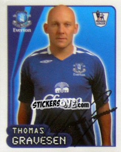 Sticker Thomas Gravesen - Premier League Inglese 2007-2008 n. 248 - Merlin