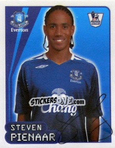 Cromo Steven Pienaar - Premier League Inglese 2007-2008 - Merlin