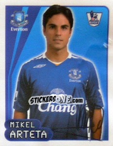 Cromo Mikel Arteta - Premier League Inglese 2007-2008 - Merlin