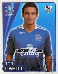 Sticker Tim Cahill - Premier League Inglese 2007-2008 n. 254 - Merlin