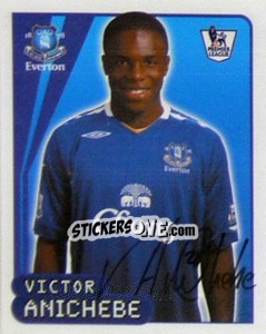 Sticker Victor Anichebe - Premier League Inglese 2007-2008 - Merlin