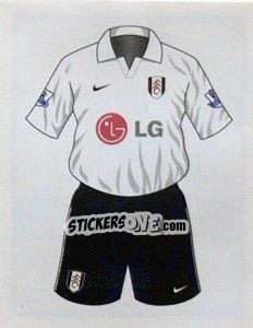 Cromo Fulham home kit - Premier League Inglese 2007-2008 - Merlin