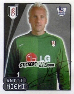 Figurina Antti Niemi - Premier League Inglese 2007-2008 - Merlin