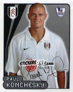 Sticker Paul Konchesky - Premier League Inglese 2007-2008 - Merlin
