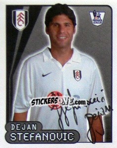 Sticker Dejan Stefanovic - Premier League Inglese 2007-2008 - Merlin