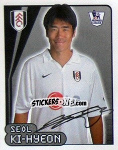 Cromo Seol Ki-Hyeon - Premier League Inglese 2007-2008 - Merlin