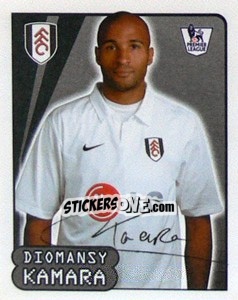 Figurina Diomansy Kamara - Premier League Inglese 2007-2008 - Merlin