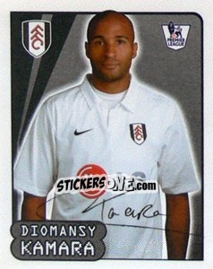Sticker Diomansy Kamara - Premier League Inglese 2007-2008 n. 290 - Merlin