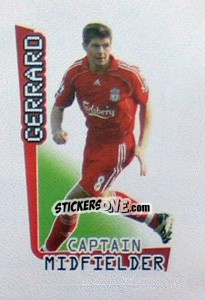 Sticker Gerrard - Premier League Inglese 2007-2008 n. 297 - Merlin