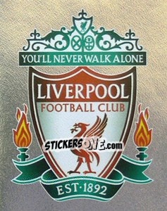 Sticker Liverpool logo - Premier League Inglese 2007-2008 n. 302 - Merlin