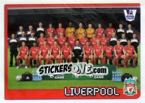 Figurina Liverpool team - Premier League Inglese 2007-2008 - Merlin