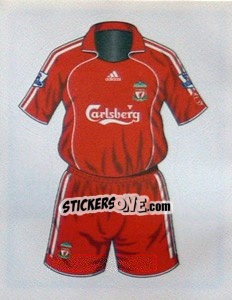 Cromo Liverpool home kit - Premier League Inglese 2007-2008 - Merlin