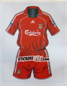 Sticker Liverpool home kit - Premier League Inglese 2007-2008 n. 304 - Merlin