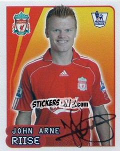Sticker John Arne Riise - Premier League Inglese 2007-2008 n. 308 - Merlin