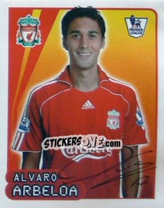 Sticker Alvaro Arbeloa - Premier League Inglese 2007-2008 - Merlin