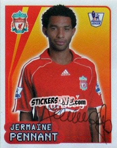 Sticker Jermaine Pennant - Premier League Inglese 2007-2008 - Merlin