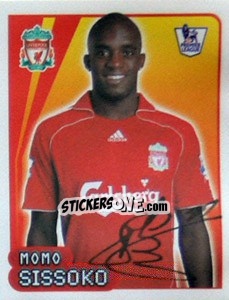 Sticker Mohamed Sissoko - Premier League Inglese 2007-2008 n. 314 - Merlin