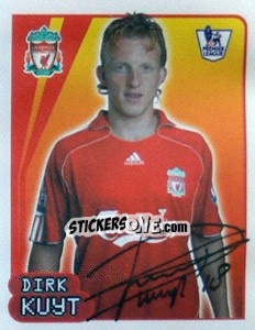 Sticker Dirk Kuyt - Premier League Inglese 2007-2008 n. 319 - Merlin