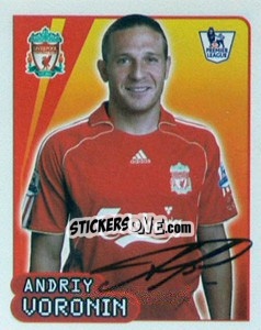 Sticker Andriy Voronin - Premier League Inglese 2007-2008 n. 322 - Merlin