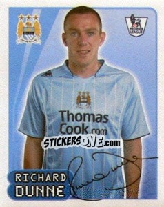 Cromo Richard Dunne - Premier League Inglese 2007-2008 - Merlin