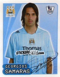 Sticker Georgios Samaras - Premier League Inglese 2007-2008 n. 358 - Merlin