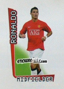 Sticker Cristiano Ronaldo - Premier League Inglese 2007-2008 n. 366 - Merlin