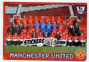 Figurina Manchester United team - Premier League Inglese 2007-2008 - Merlin