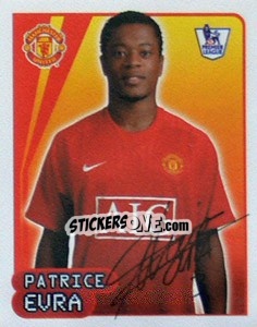 Sticker Patrice Evra - Premier League Inglese 2007-2008 - Merlin