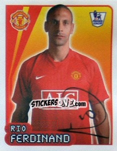 Sticker Rio Ferdinand - Premier League Inglese 2007-2008 n. 380 - Merlin