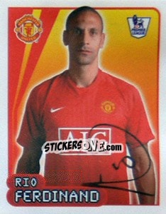 Cromo Rio Ferdinand - Premier League Inglese 2007-2008 - Merlin