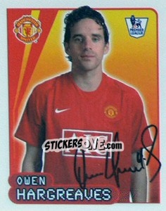 Sticker Owen Hargreaves - Premier League Inglese 2007-2008 n. 387 - Merlin