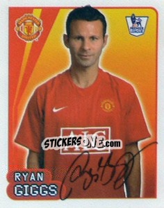 Sticker Ryan Giggs - Premier League Inglese 2007-2008 n. 389 - Merlin