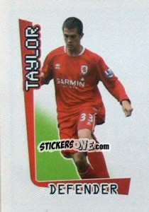 Sticker Taylor - Premier League Inglese 2007-2008 - Merlin