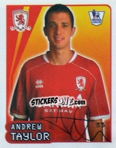 Sticker Andrew Taylor - Premier League Inglese 2007-2008 - Merlin