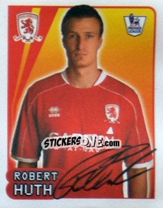 Sticker Robert Huth - Premier League Inglese 2007-2008 - Merlin