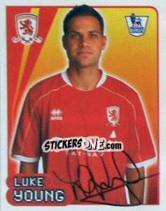 Figurina Luke Young - Premier League Inglese 2007-2008 - Merlin