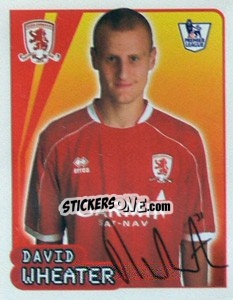 Sticker David Wheater - Premier League Inglese 2007-2008 n. 413 - Merlin