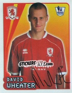 Sticker David Wheater - Premier League Inglese 2007-2008 - Merlin