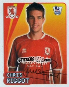 Sticker Chris Riggot - Premier League Inglese 2007-2008 n. 414 - Merlin
