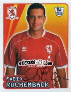 Figurina Fabio Rochemback - Premier League Inglese 2007-2008 - Merlin